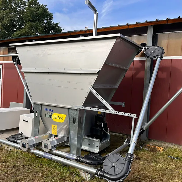 Zentrale Aufnahme mit Rührschwert